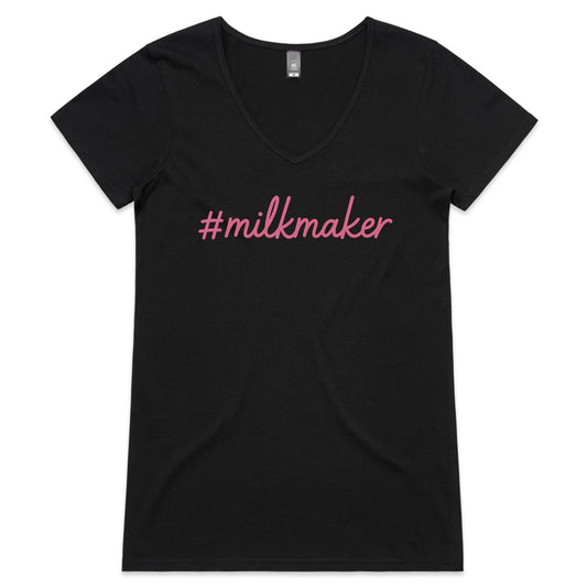 #milkmaker V-Neck Tee