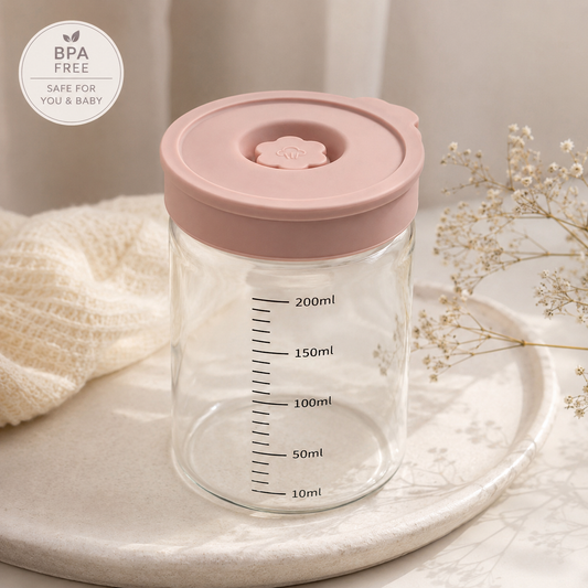 Glass Breast Milk Storage Container – 200ml