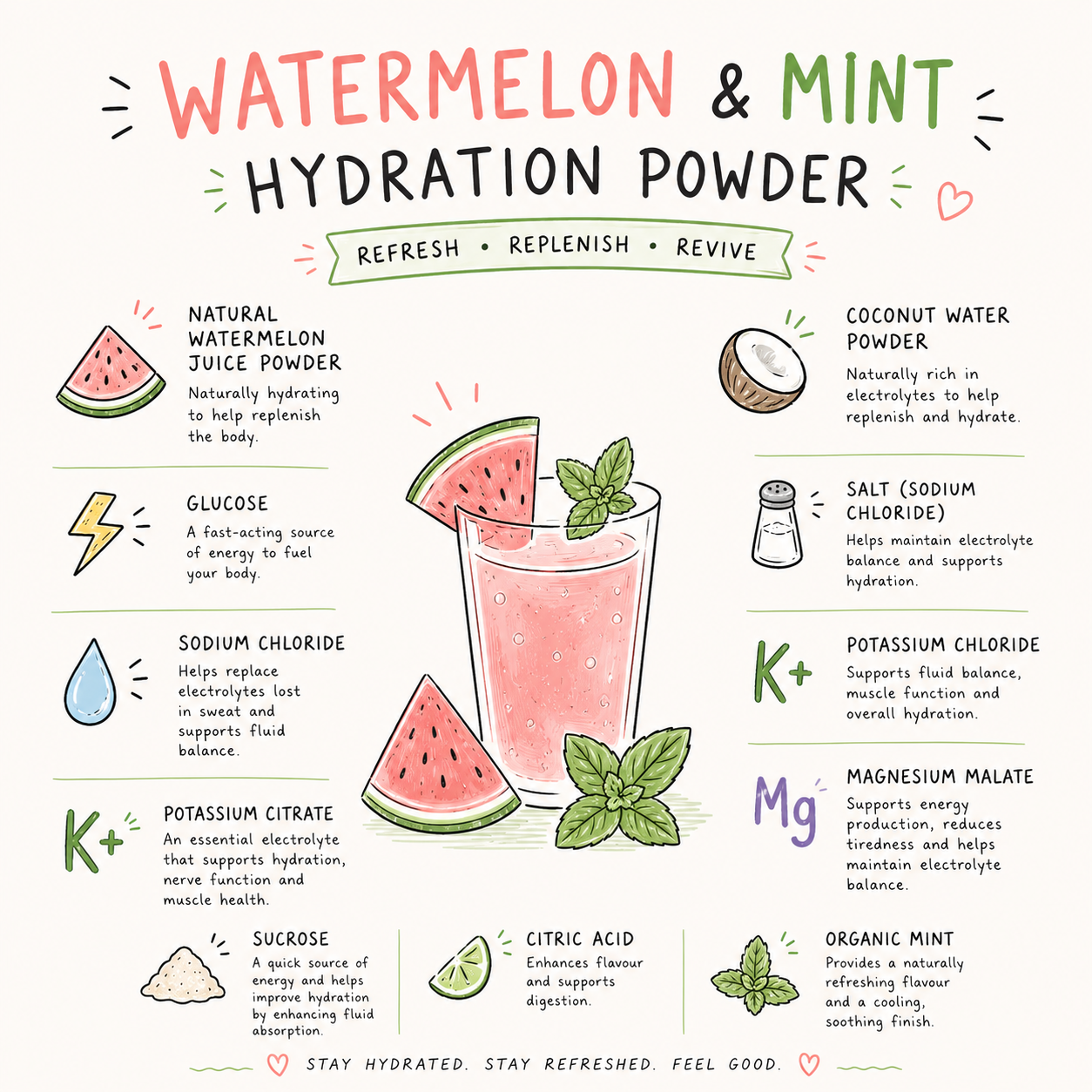 Mumma Hydration - Watermelon & Mint 300g🍉🌿
