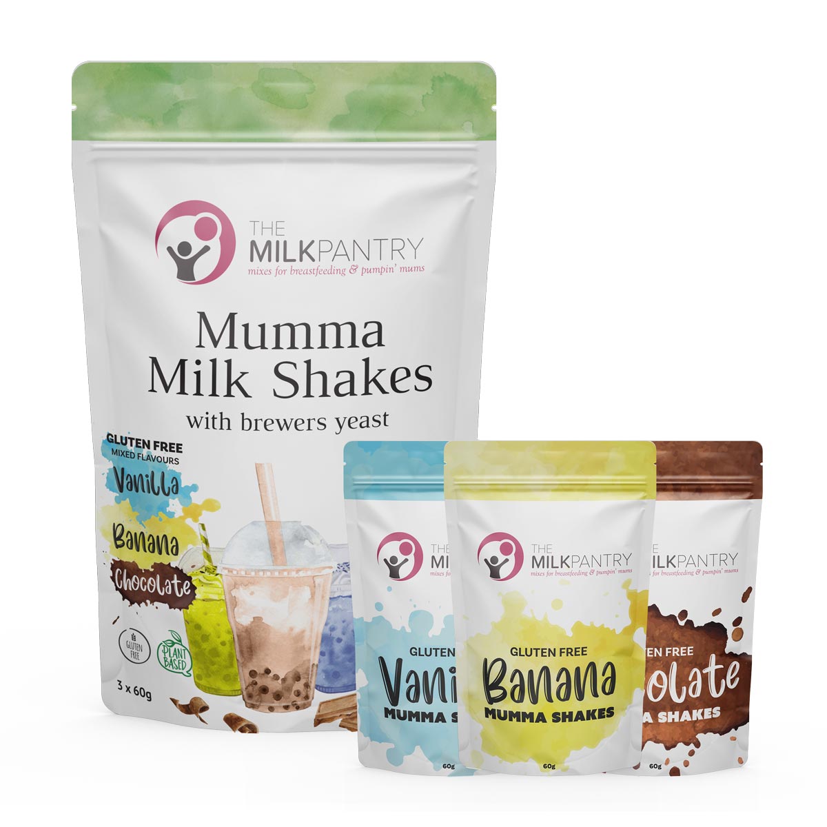 Gluten Free Mumma Shake Sampler Pack (3 x 60g β 9 Serves) π±π₯€π