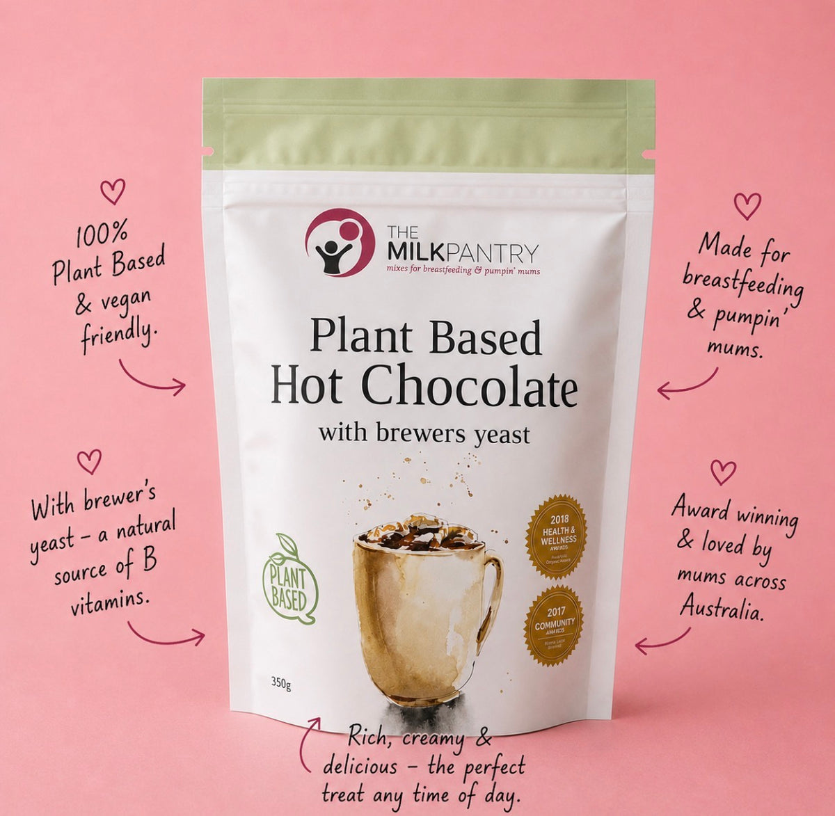 Plant Based Hot Chocolate 350g