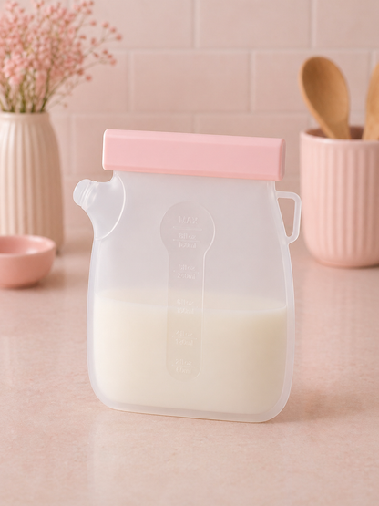 Reusable Silicone Breast Milk Storage Pouch