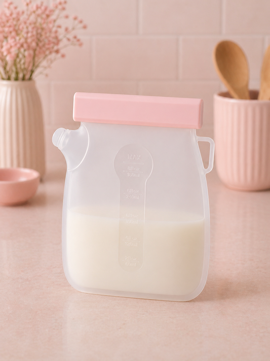 Reusable Silicone Breast Milk Storage Pouch
