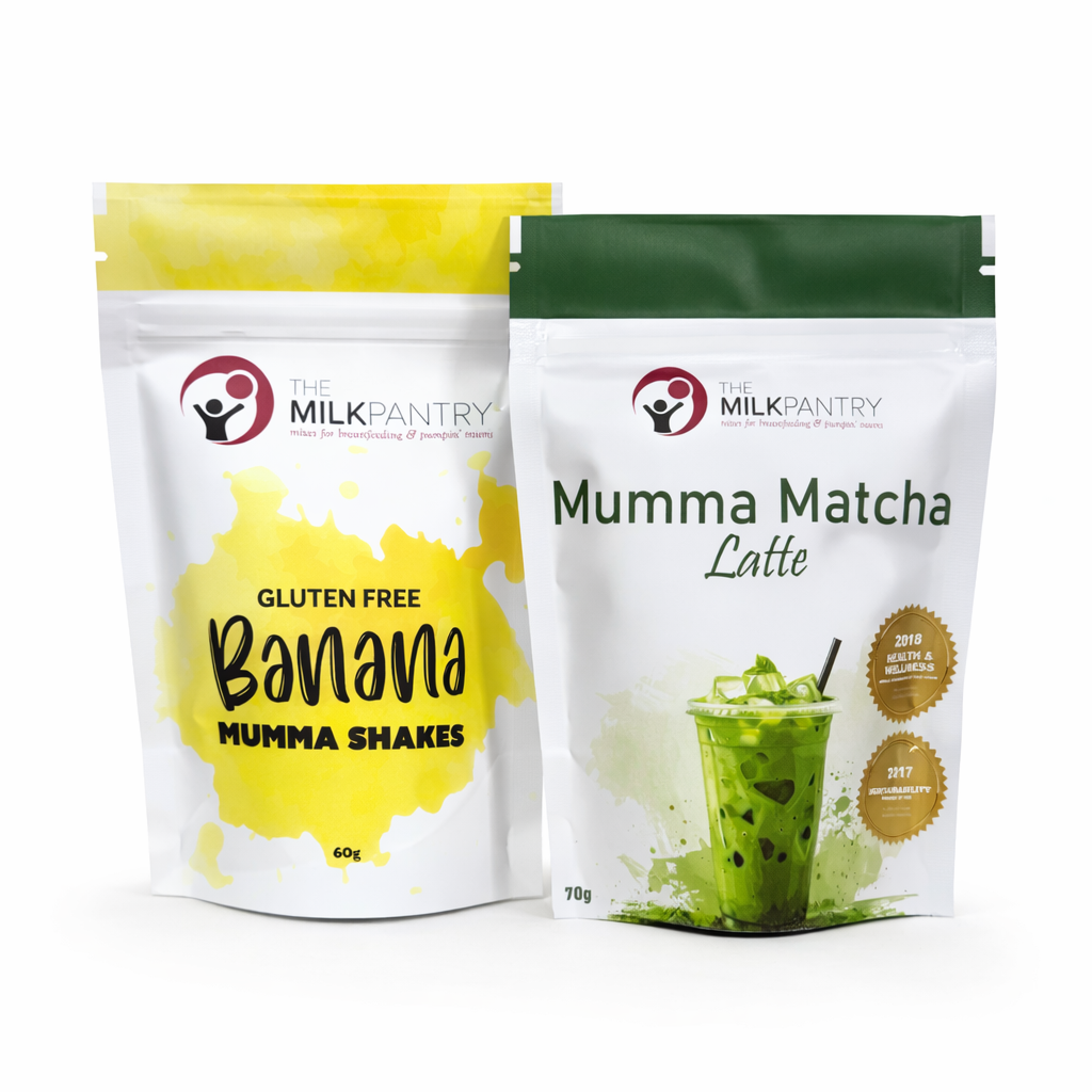 Two packets of Milk Pantry products on a white background