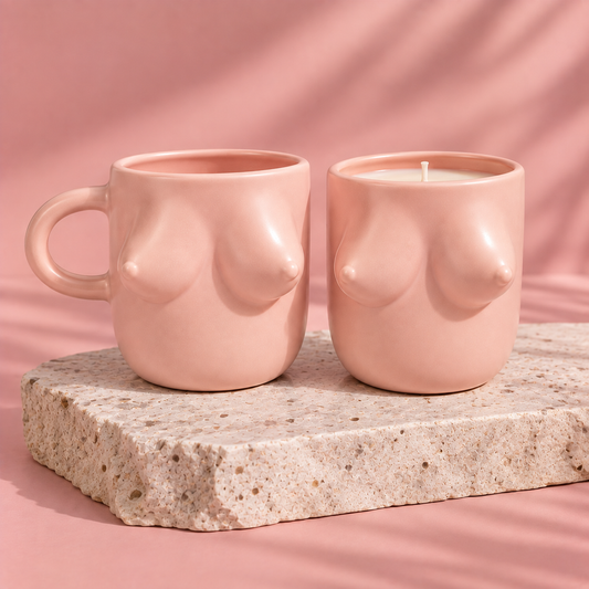 Boobie Mug & Candle Set