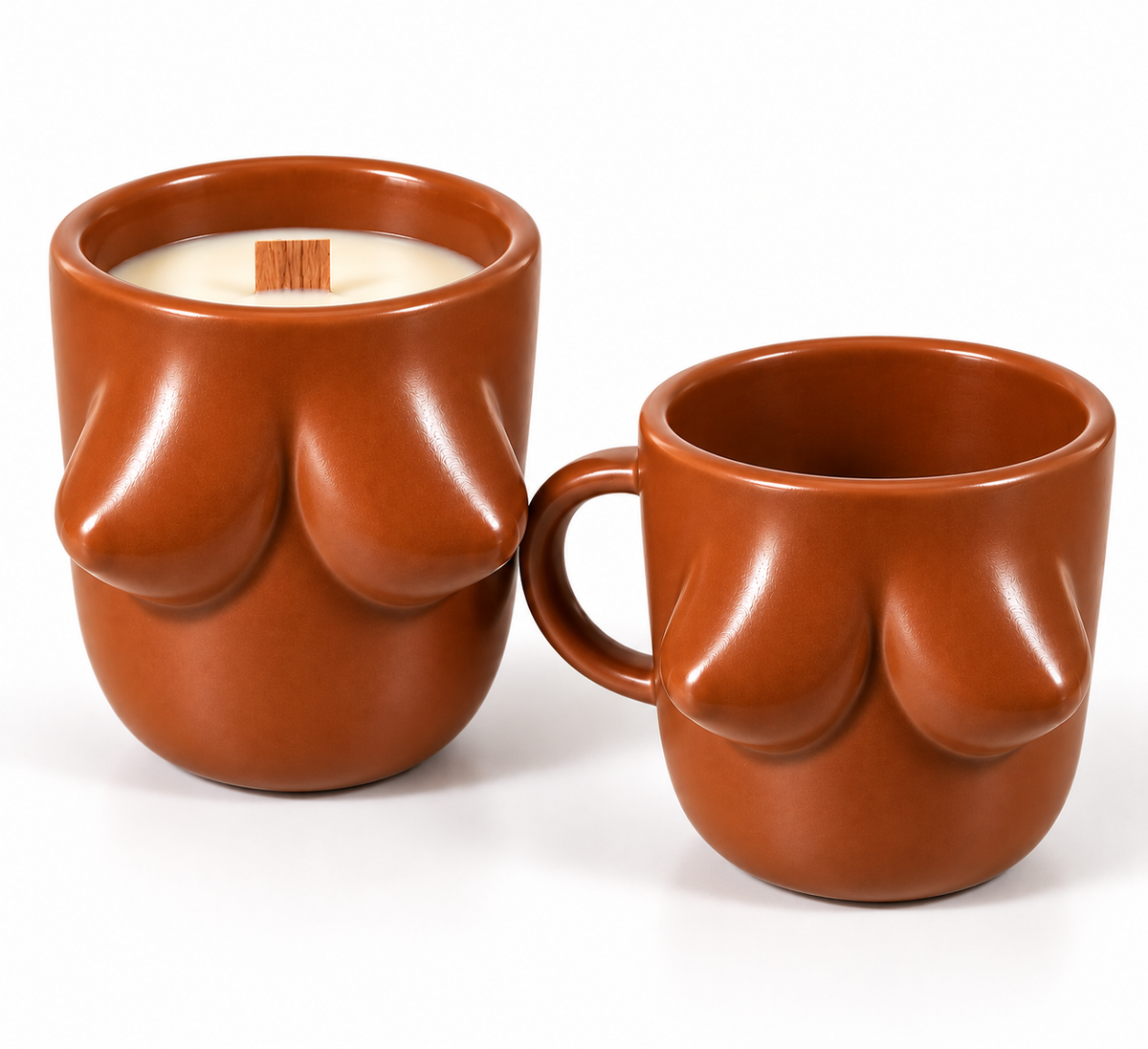 Calm Your Tits - Boob Mug & Candle Set