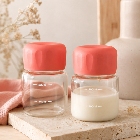 Glass Milk Storage Jar 300ml