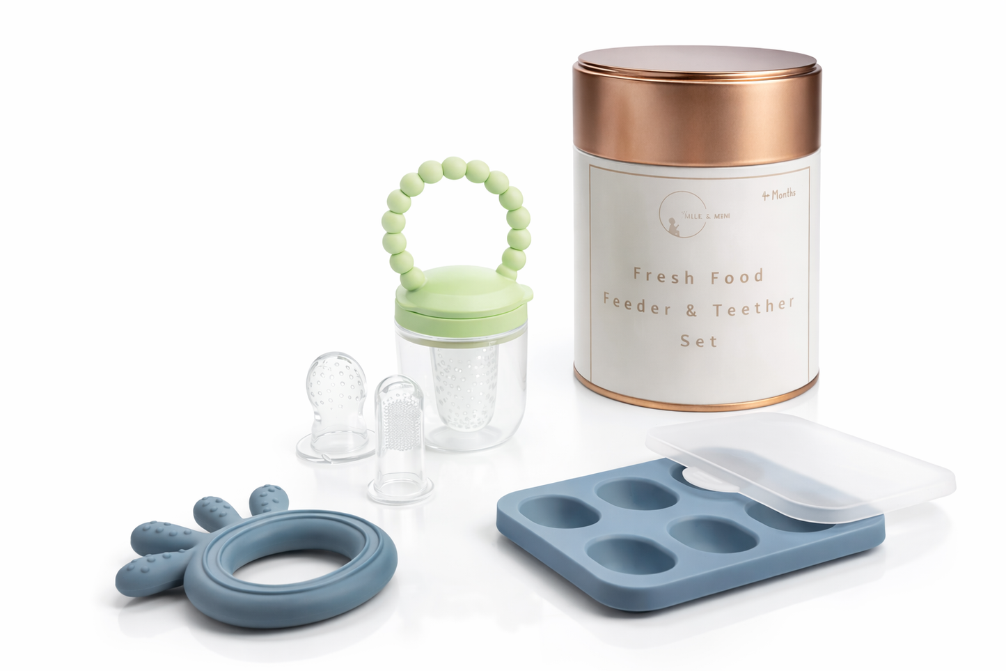 Feeder-Teether-Tray-Toothbrush Set