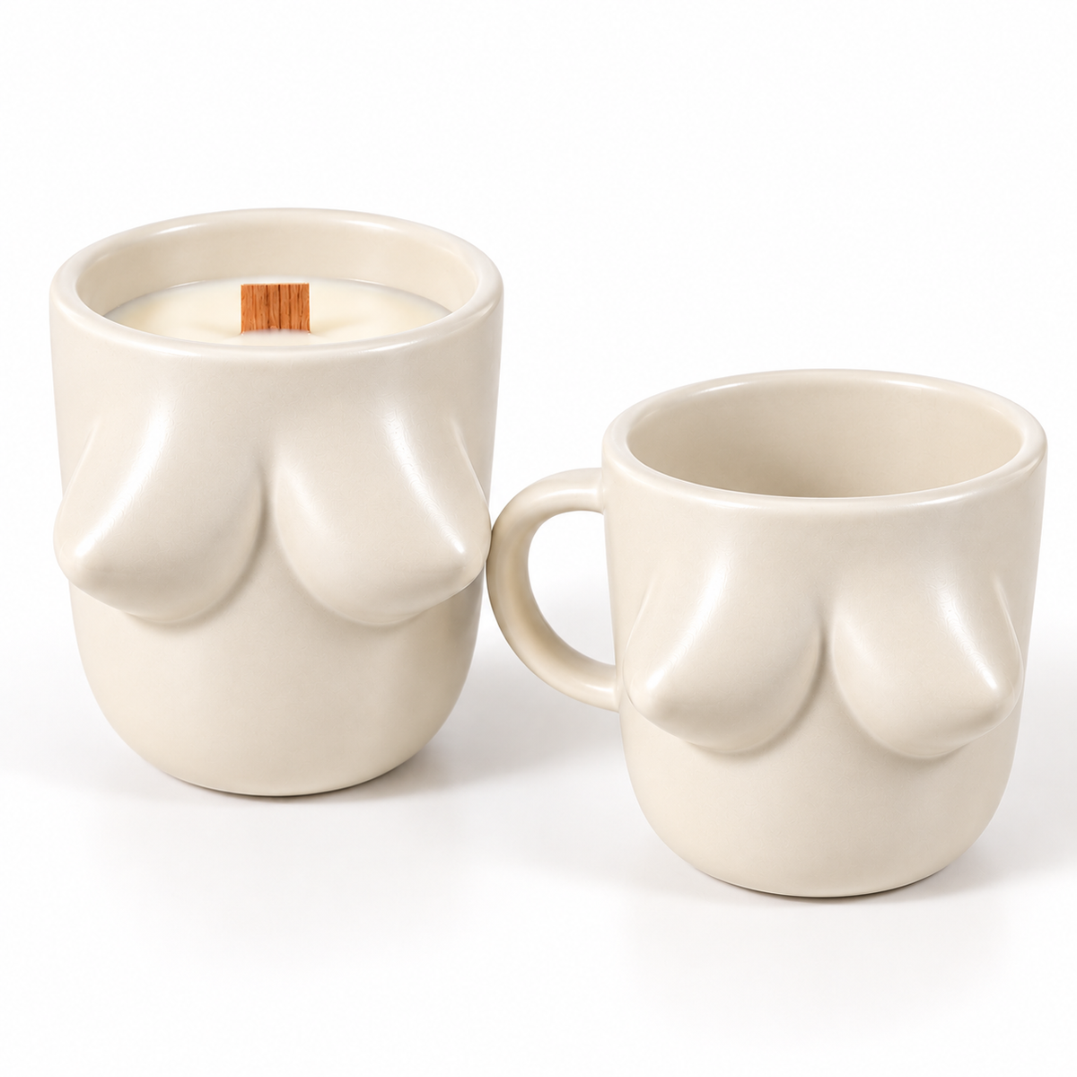Calm Your Tits - Boob Mug & Candle Set
