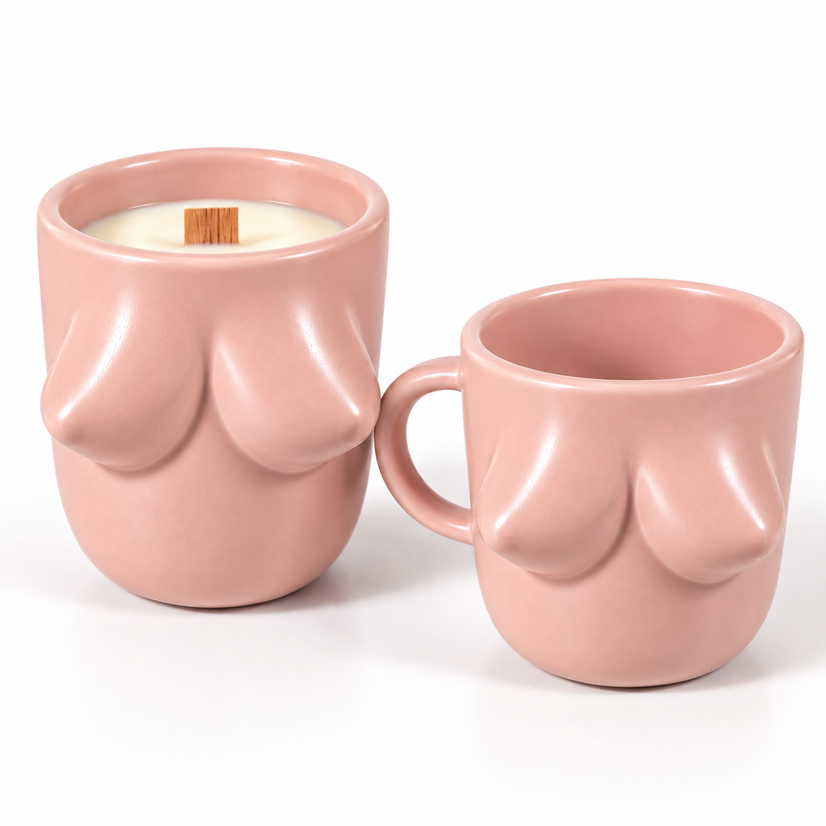 Calm Your Tits - Boob Mug & Candle Set