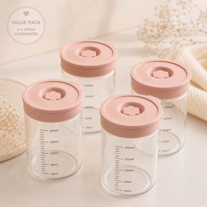 Glass Breast Milk Storage Container – 200ml