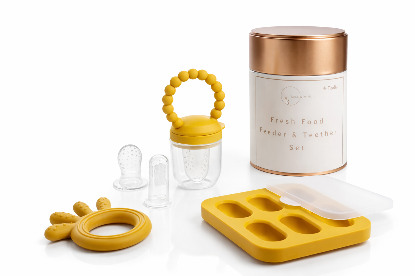 Feeder-Teether-Tray-Toothbrush Set