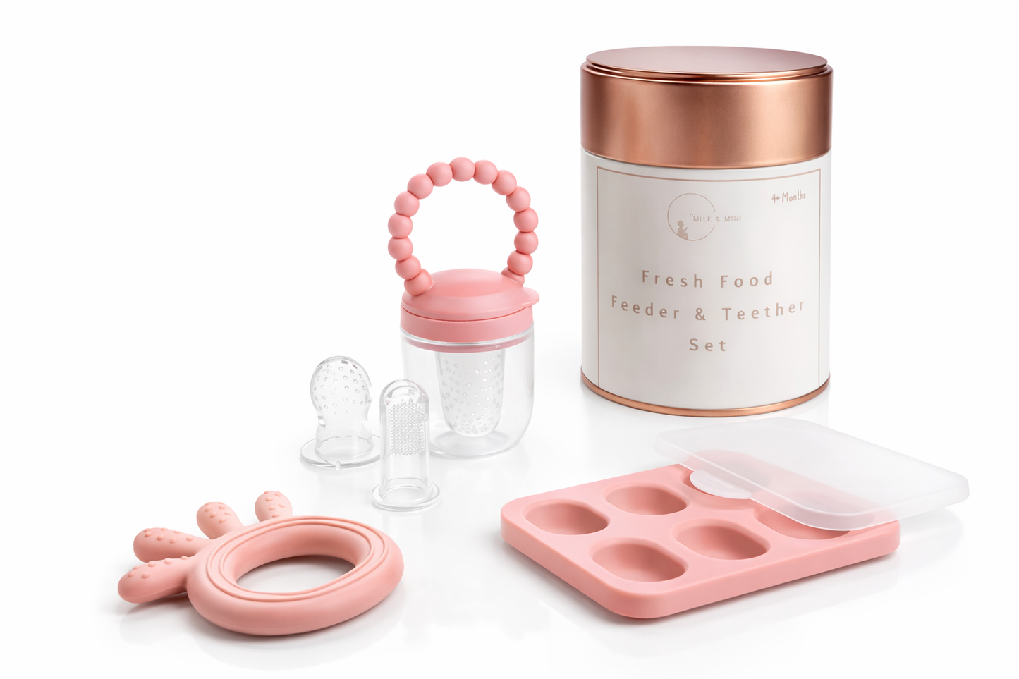 Feeder-Teether-Tray-Toothbrush Set